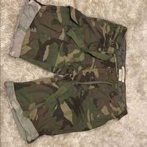 Camo cargo shorts